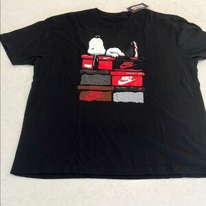 Snoopy in Bred Jordan 11s Graphic Tee